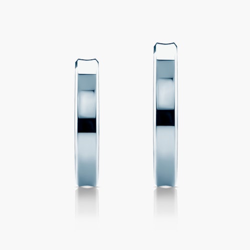 Obrączki ślubne: białe złoto, wklęsłe, 3 mm